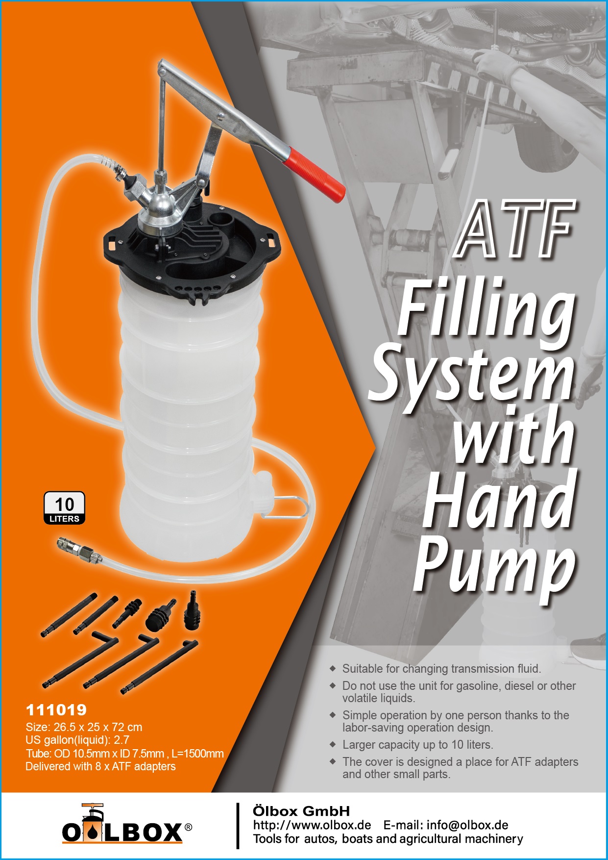 ATF Filling System with Hand Pump